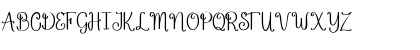 Download Cherish Regular Font Uppercase Preview