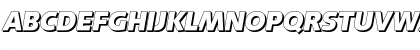 Download RogerBeckerShadow-ExtraBold Italic Font Uppercase Preview