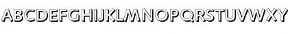 Download RogerBeckerShadow-Medium Regular Font Uppercase Preview