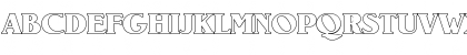 Download RonaldBeckerOutline-Heavy Regular Font Uppercase Preview