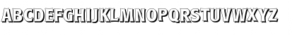Download RoundestShadow Bold Font Uppercase Preview