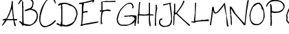 Download Sasu's Handwriting Regular Font Uppercase Preview