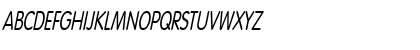Download CorporateRoundedCondensed Oblique Font Uppercase Preview