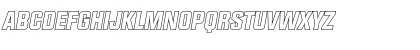 Download SeanBeckerOutline-ExtraBold Italic Font Uppercase Preview