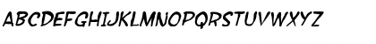 Download SF Wonder Comic Blotch Italic Font Uppercase Preview