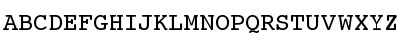 Download Courier10 Win95BT Roman Font Uppercase Preview