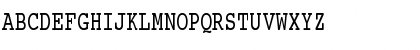 Download Courier Condensed Regular Font Uppercase Preview