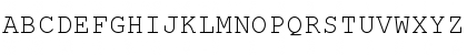 Download Courier Mon Regular Font Uppercase Preview