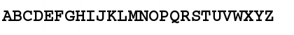 Download CourierDOSCTT Bold Font Uppercase Preview