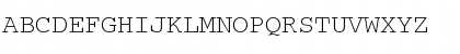 Download CourierDOSCTT Regular Font Uppercase Preview