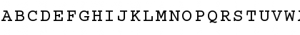 Download Courier Becker Bold Font Uppercase Preview