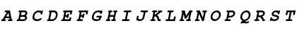 Download CourtierC BoldItalic Font Uppercase Preview