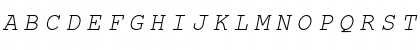 Download CourtierC Italic Font Uppercase Preview