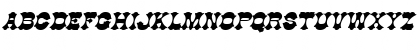 Download Cowboy BoldItalic Font Uppercase Preview