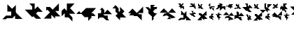 Download TangramBumBirds Regular Font Uppercase Preview