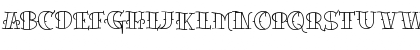 Download TattooLetteringOpen Regular Font Uppercase Preview