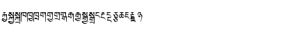 Download TCRC Bod-Yig Regular Font Uppercase Preview