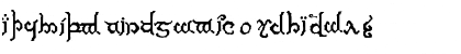Download Tengwar Marzabul Regular Font Uppercase Preview