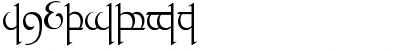 Download Tengwar Quenya-1 Regular Font Uppercase Preview