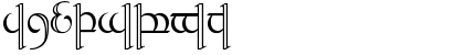 Download Tengwar Quenya-2 Regular Font Uppercase Preview