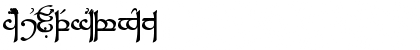 Download Tengwar Sindarin Regular Font Uppercase Preview