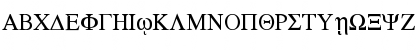 Download CSL-Greek Medium Regular Font Uppercase Preview