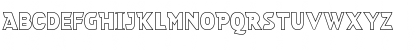 Download CubanOutline Regular Font Uppercase Preview