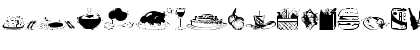 Download tungfont food 002 Regular Font Uppercase Preview