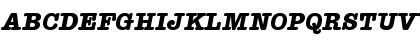 Download Typewriter BoldItalic Font Uppercase Preview