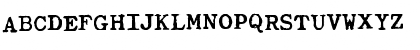 Download Typewriter Royal 200 Regular Font Uppercase Preview