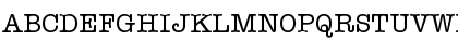Download Typewriter Regular Font Uppercase Preview