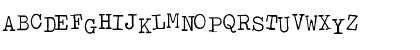 Download Typewriter Regular Font Uppercase Preview