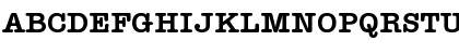 Download Typewriter-DemiBold Regular Font Uppercase Preview