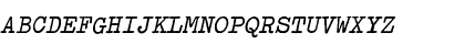 Download Typewriter ExtraBold Font Uppercase Preview