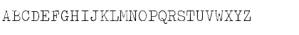 Download Typewriter ExtraLight Font Uppercase Preview
