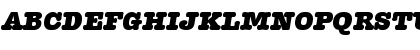 Download Typewriter-HeavyIta Regular Font Uppercase Preview