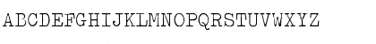 Download Typewriter Light Font Uppercase Preview