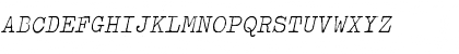 Download Typewriter Light Font Uppercase Preview