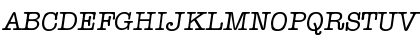 Download Typewriter-RegularIta Regular Font Uppercase Preview