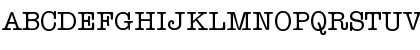 Download Typewriter-Serial Regular Font Uppercase Preview