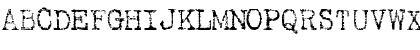 Download Typewriter2 Regular Font Uppercase Preview