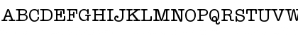 Download TypeWriterCyr Regular Font Uppercase Preview
