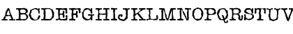 Download TypewriterRandom Regular Font Uppercase Preview