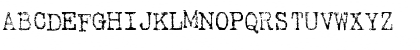 Download TypewriterRough Regular Font Uppercase Preview
