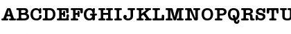 Download TypewriterSerial Bold Font Uppercase Preview