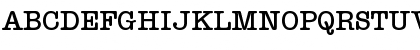 Download TypewriterSerial-Medium Regular Font Uppercase Preview