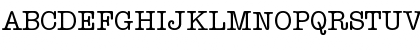 Download TypewriterSerial Regular Font Uppercase Preview