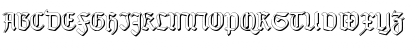 Download TypographerGotisch Schatten S Regular Font Uppercase Preview