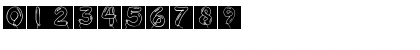 Download BalloonDigits Regular Font Uppercase Preview