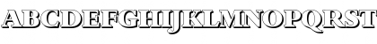 Download BambergShadow-Heavy Regular Font Uppercase Preview